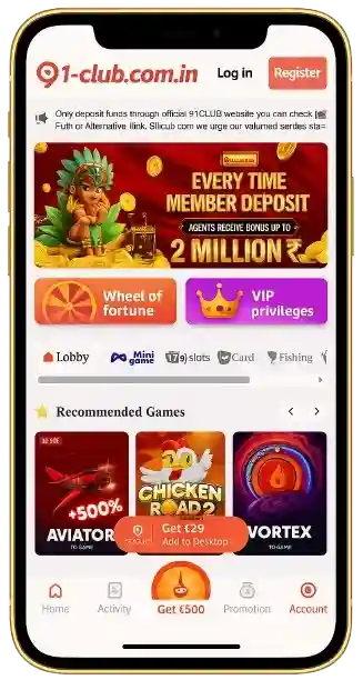 91 Club Login
